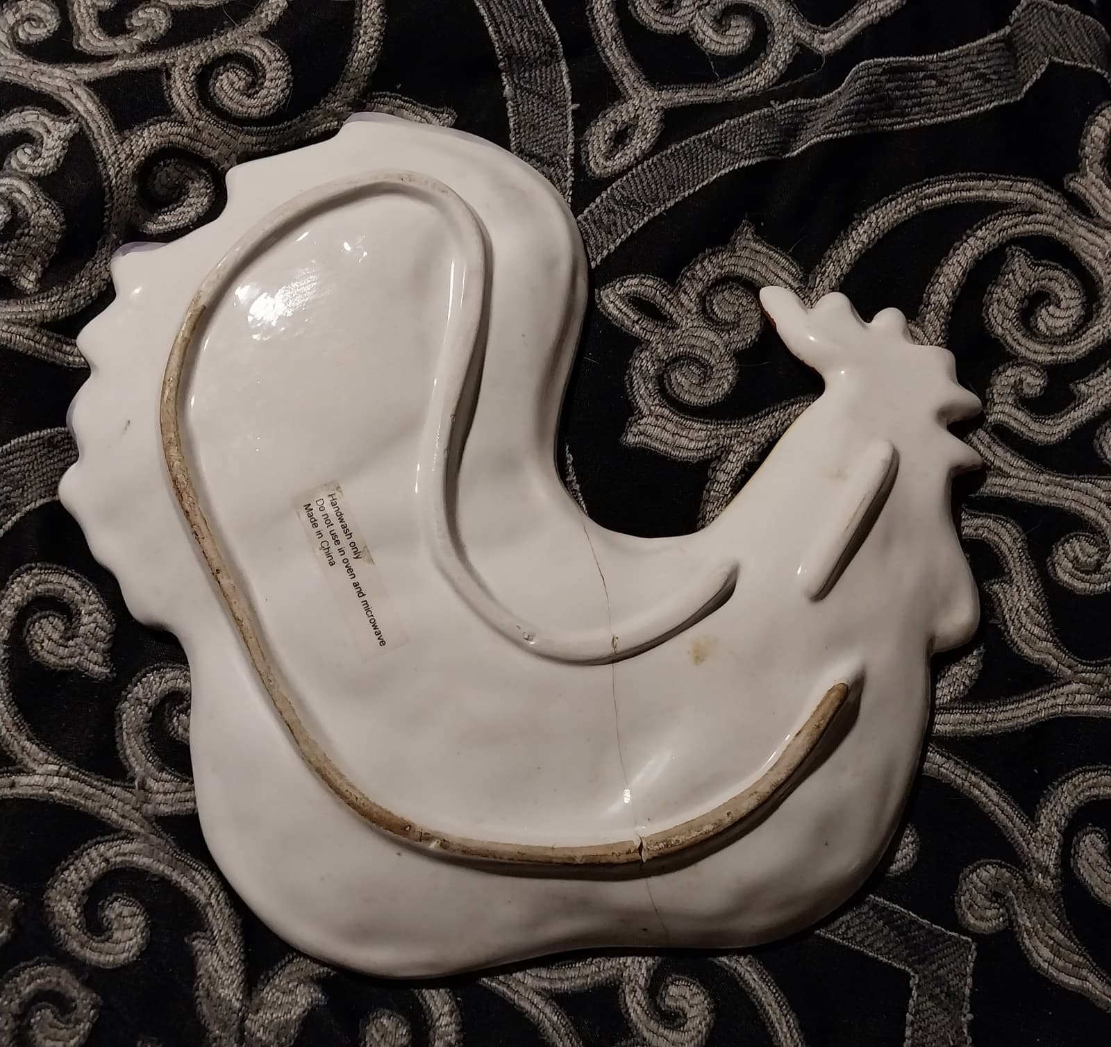 Vintage Chicken non-usable collectible plate - Thumbnail 2