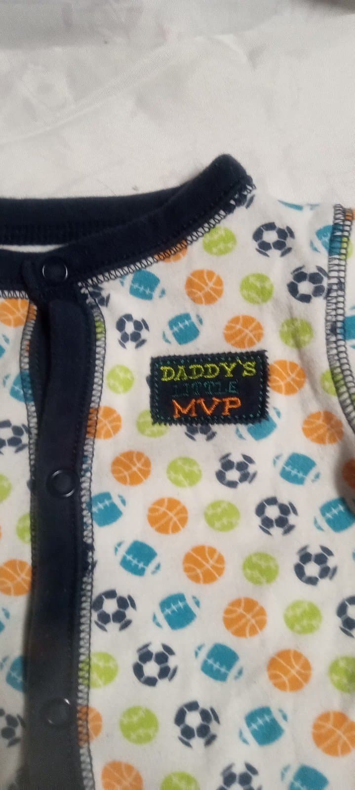 Daddy's Little MVP. First Moments Sleeper. 3 months - Thumbnail 2