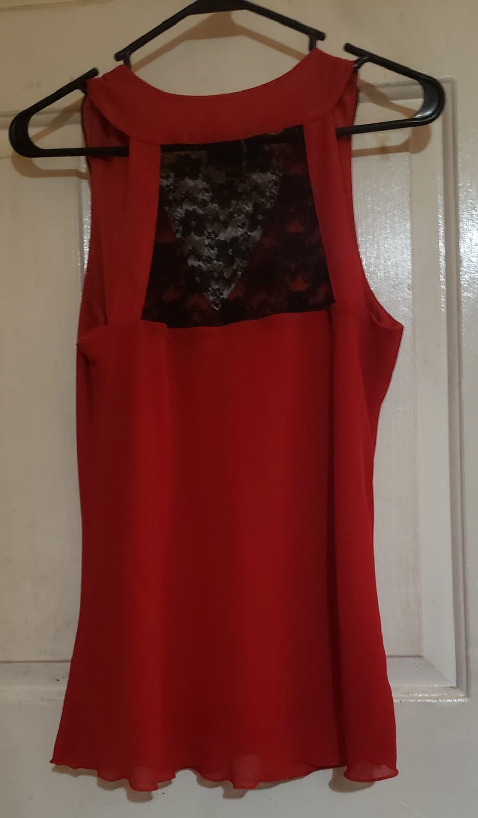 B Wear red and black lace tank top - Thumbnail 4