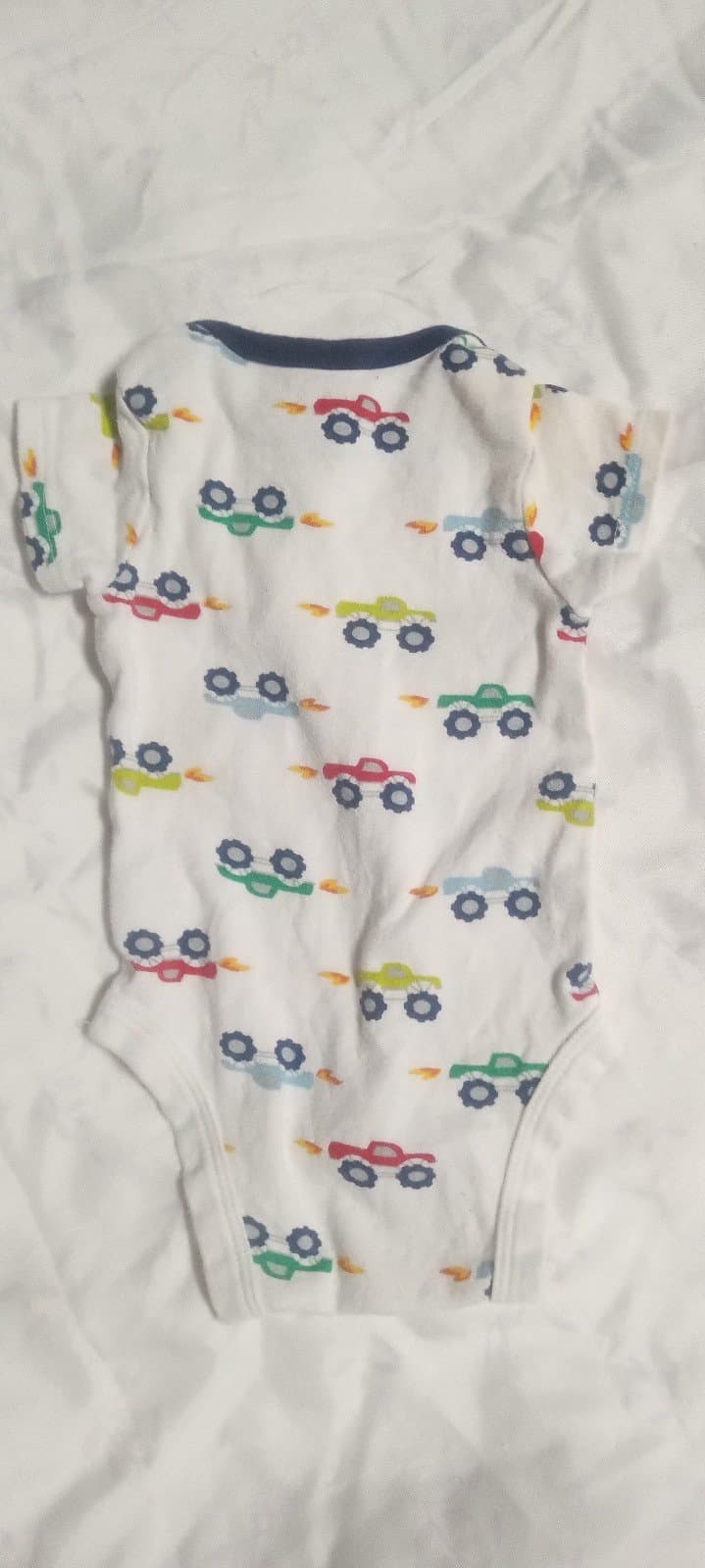 Truck Theme Onesie 0-3 months - Thumbnail 3