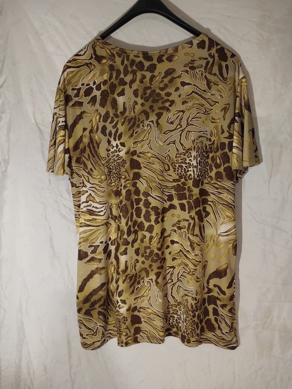 Gold Flave Leopard Blouse. Size 26 - Thumbnail 2