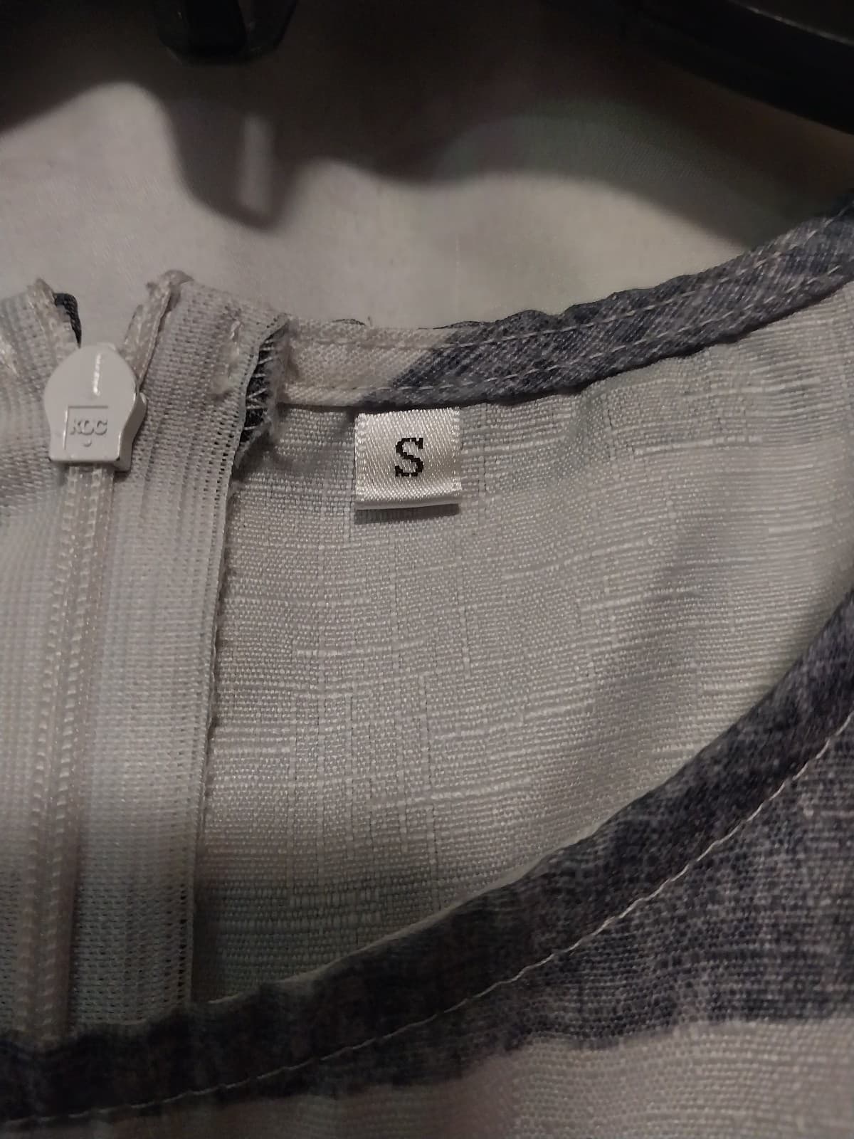 Sleeveless Romper White Blue Stripe Shorts Set Jumper w Pockets Size Small - Thumbnail 4