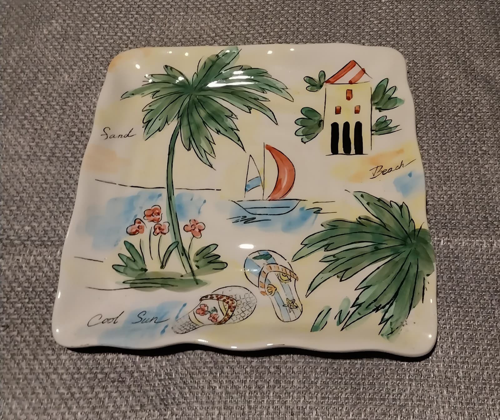 Beach themed plate by Seascape - Image 1