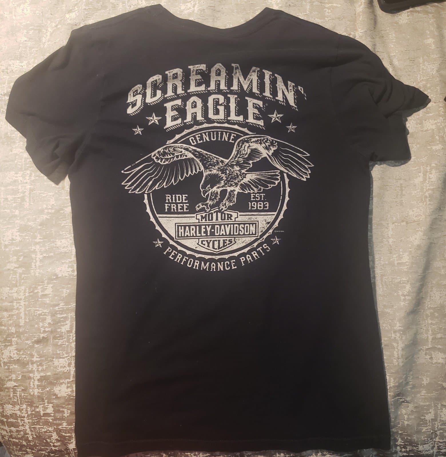 Harley Davidson Screaming Eagle shirt, size medium - Image 1