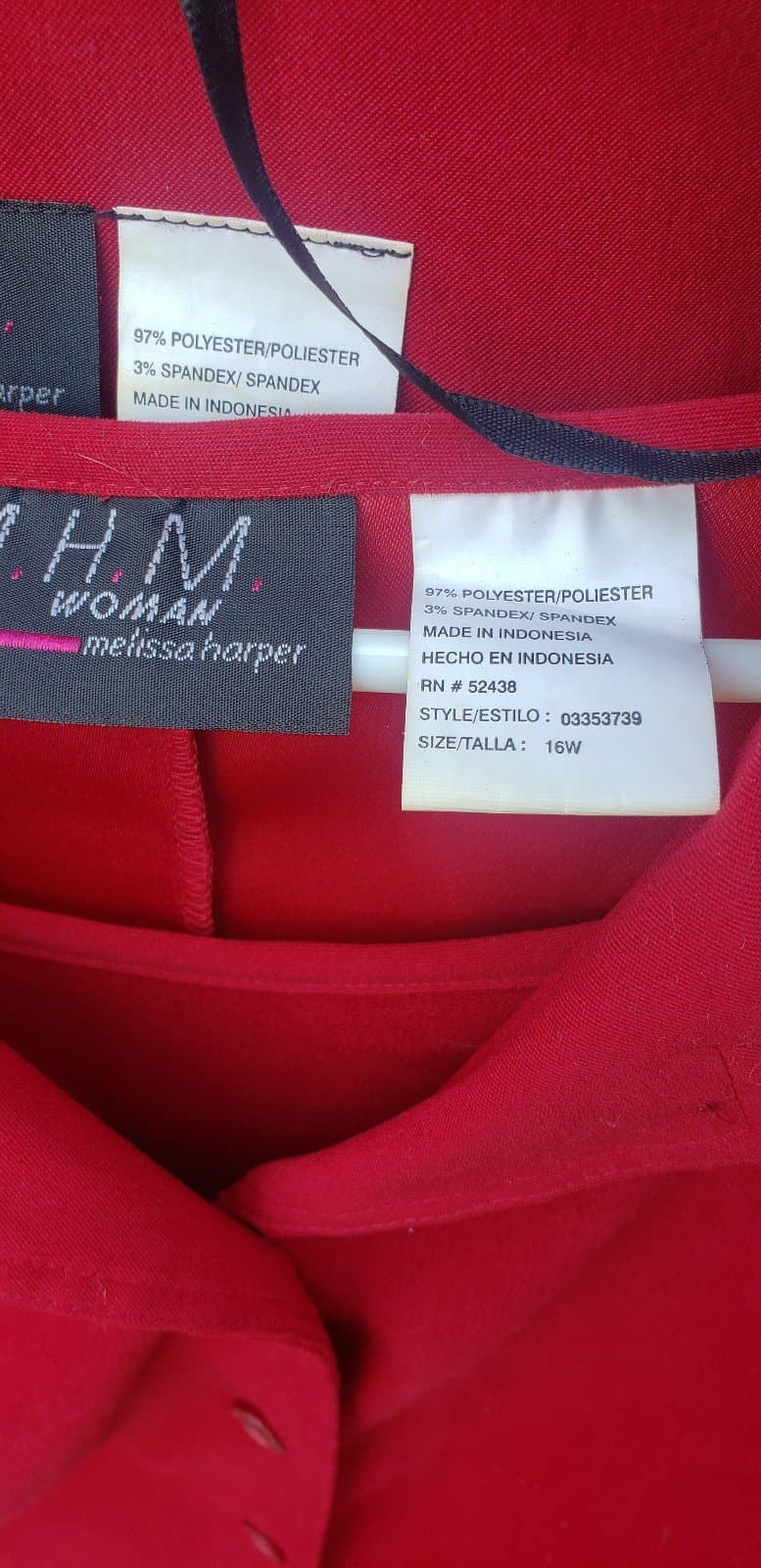 MHM red dress suit. Size 16 - Thumbnail 4