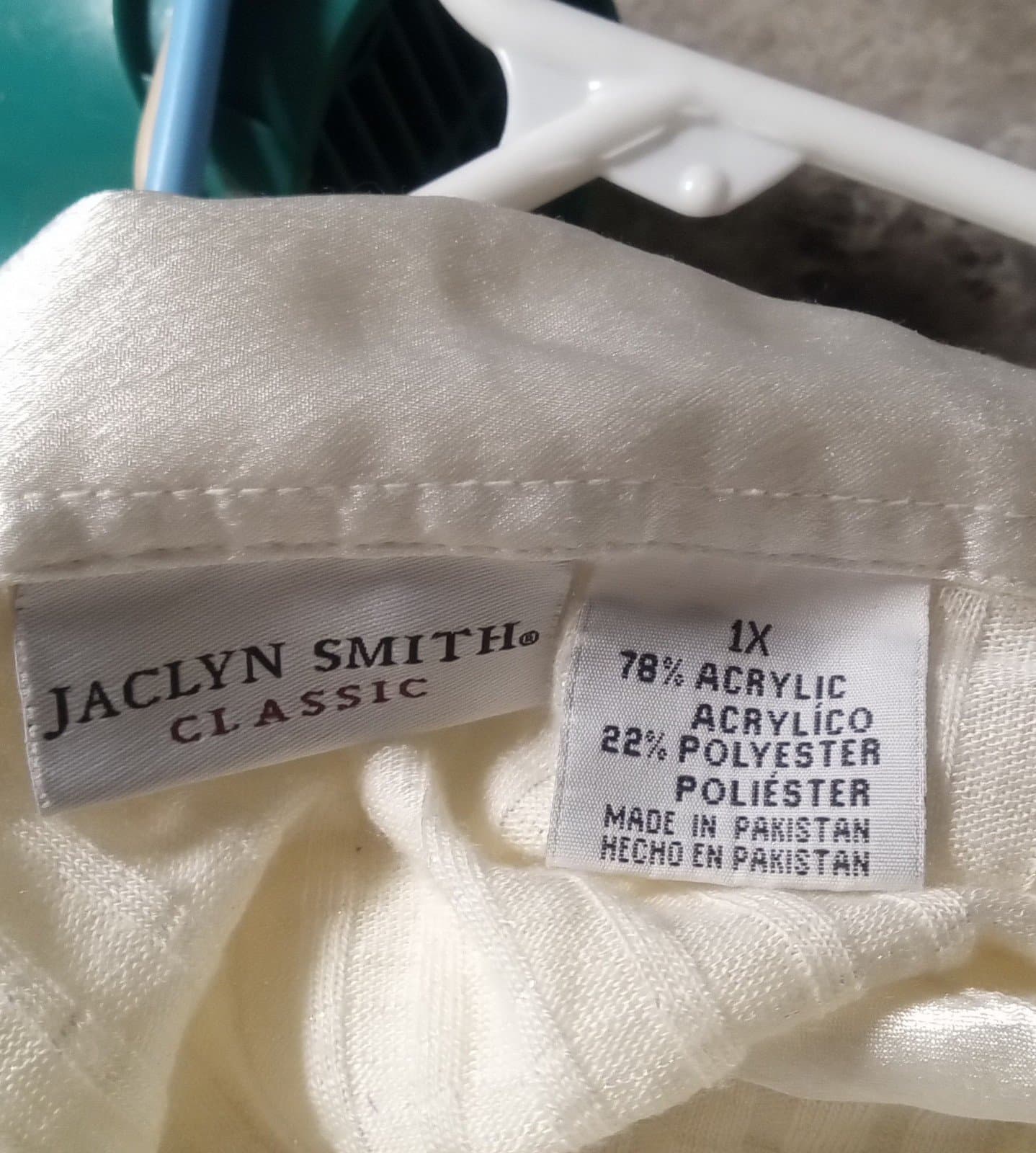 Jaclyn Smith Long Sleeve Creme Color Blouse - Thumbnail 3