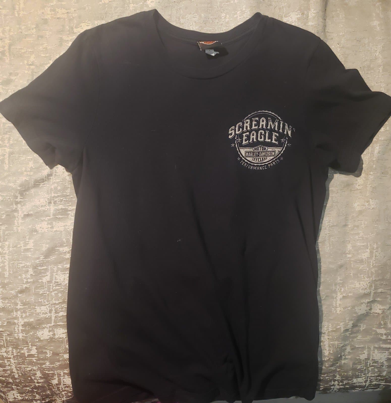 Harley Davidson Screaming Eagle shirt, size medium - Thumbnail 2