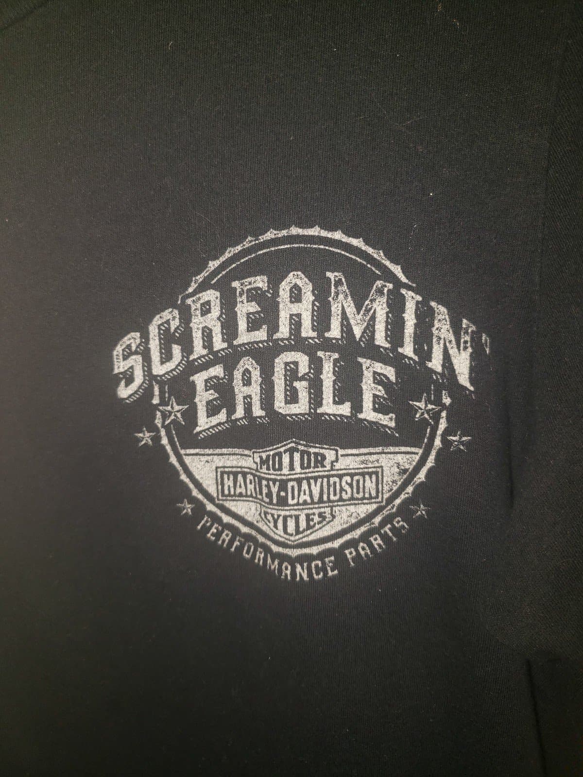 Harley Davidson Screaming Eagle shirt, size medium - Thumbnail 3