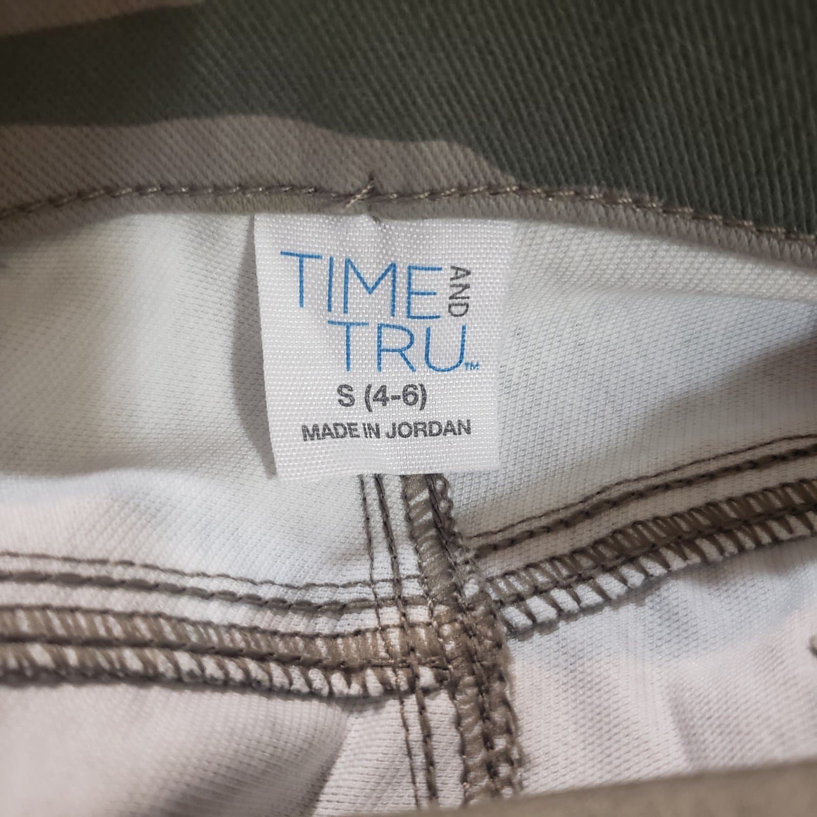 Time And Tru Camo High Rise Stretch Jegging Pants Size Small 4-6 - Thumbnail 3