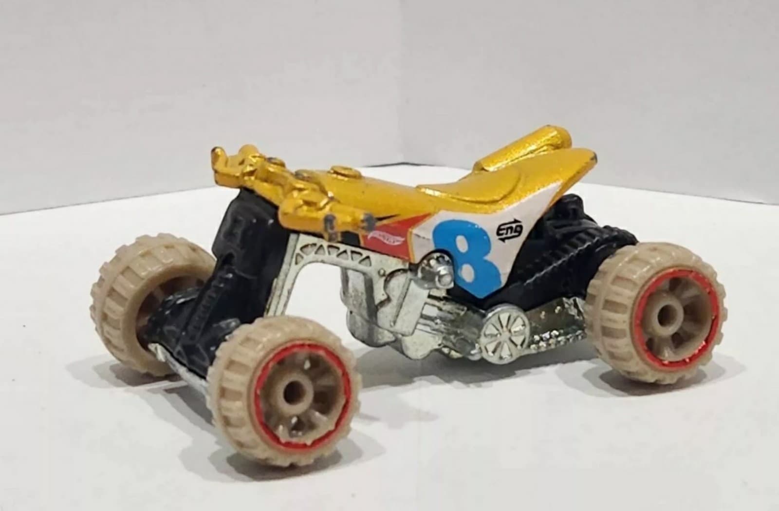 Hot Wheels Quad Rod HW SPORTS Series Red Line Wheels 2016 Gold #8 - Image 1