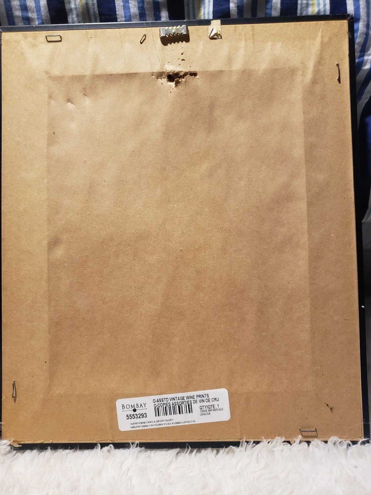 Vintage Gold Chardonna Picture/Pholoto Frame Wooden 13.75" x 11.75" (10" x 8") - Thumbnail 2