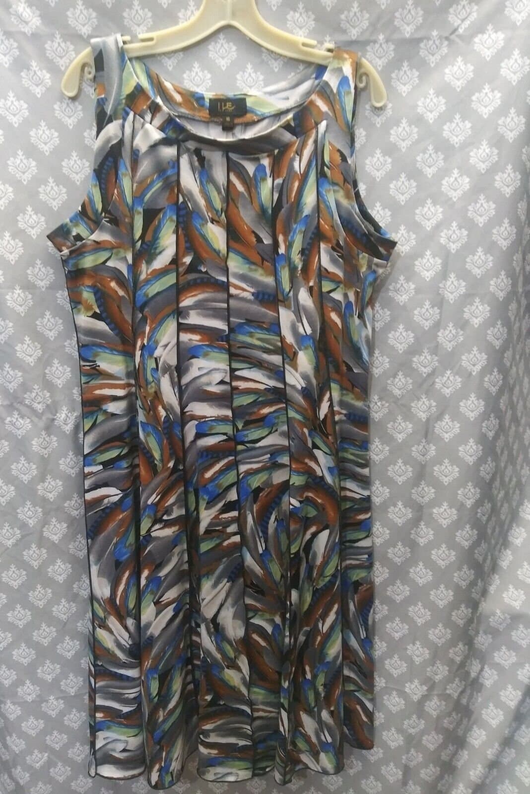 Ile New York Dress, 16 Multicolored Sleeveless - Thumbnail 3