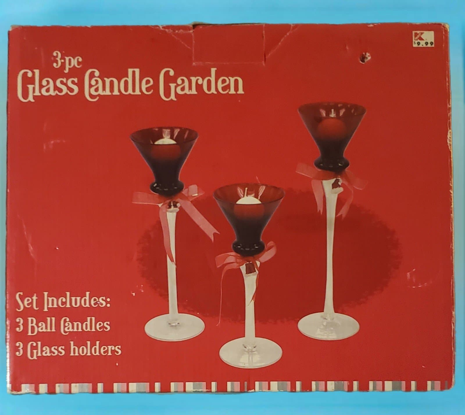 3 Piece Glass Candle Garden - Image 1