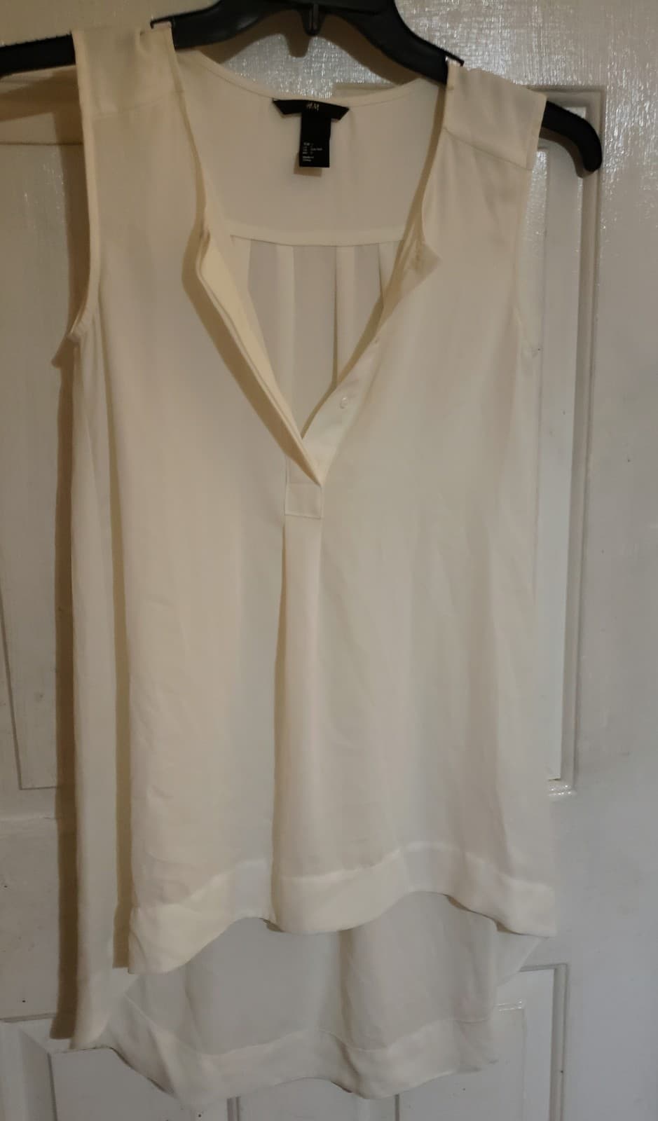 H&M sheer cream color tank top - Image 1