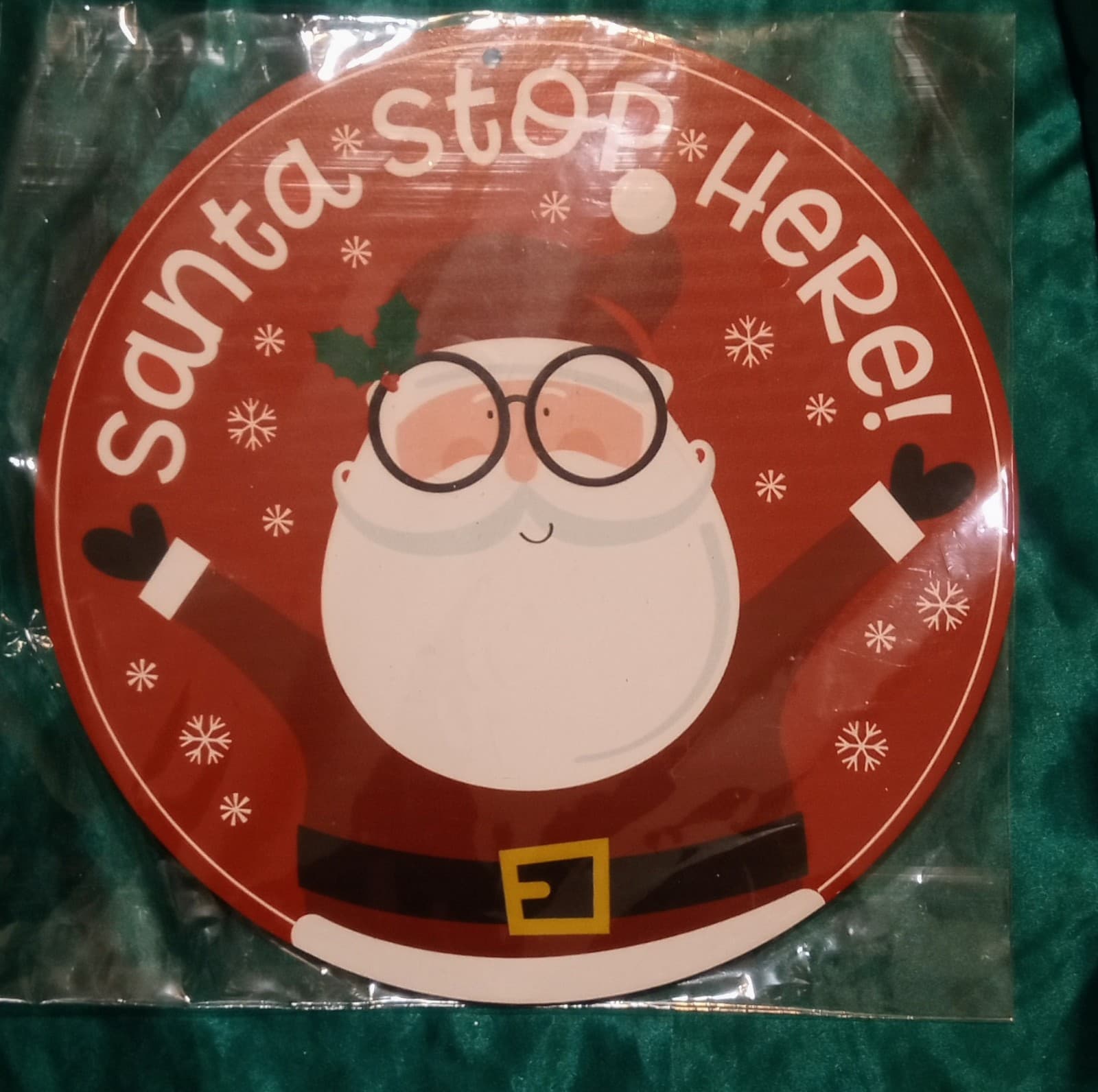 Santa Decor Sign. Size 10" - Image 1
