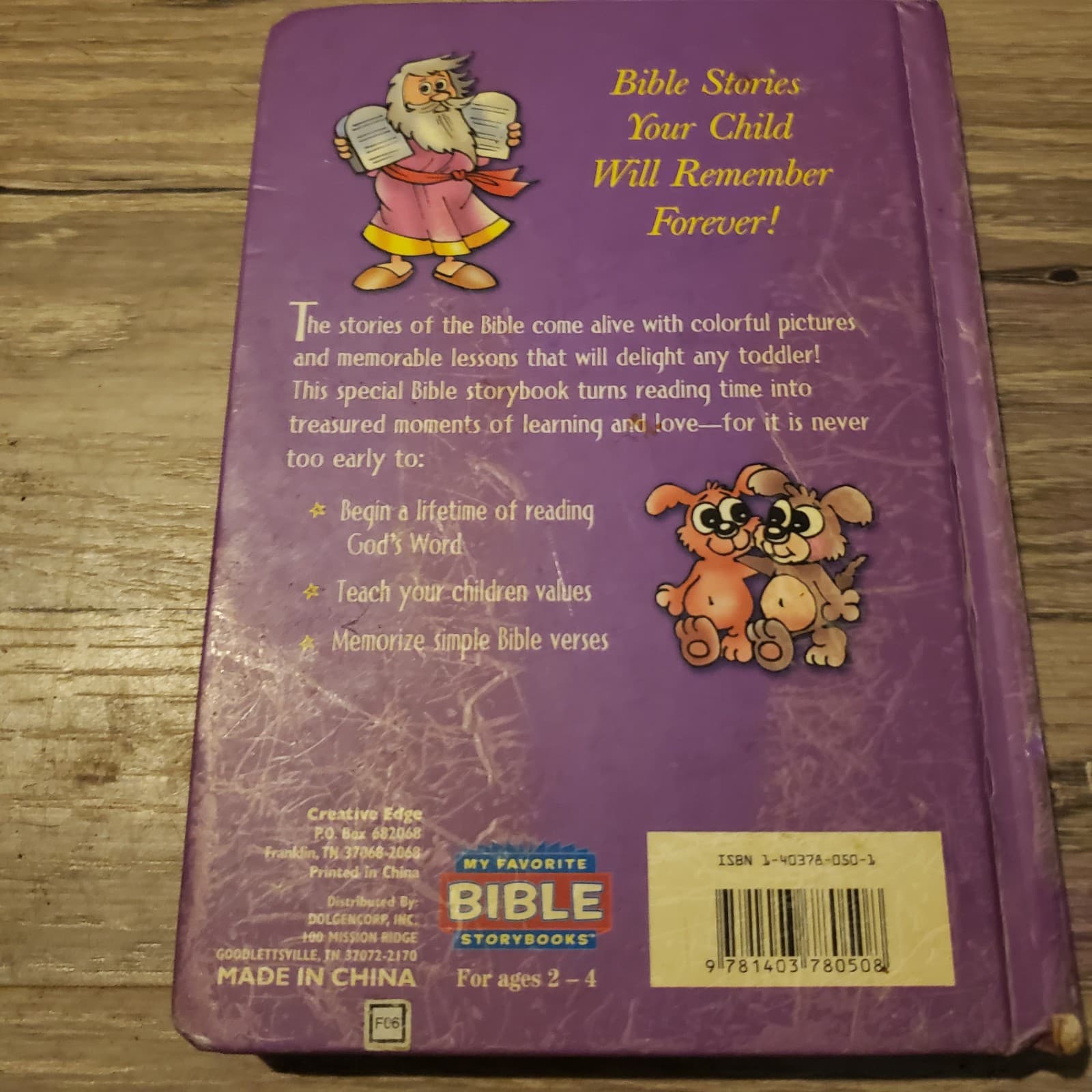 Pre-Owned Bible Storybook for Toddlers Hardcover Carolyn Larsen - Thumbnail 2