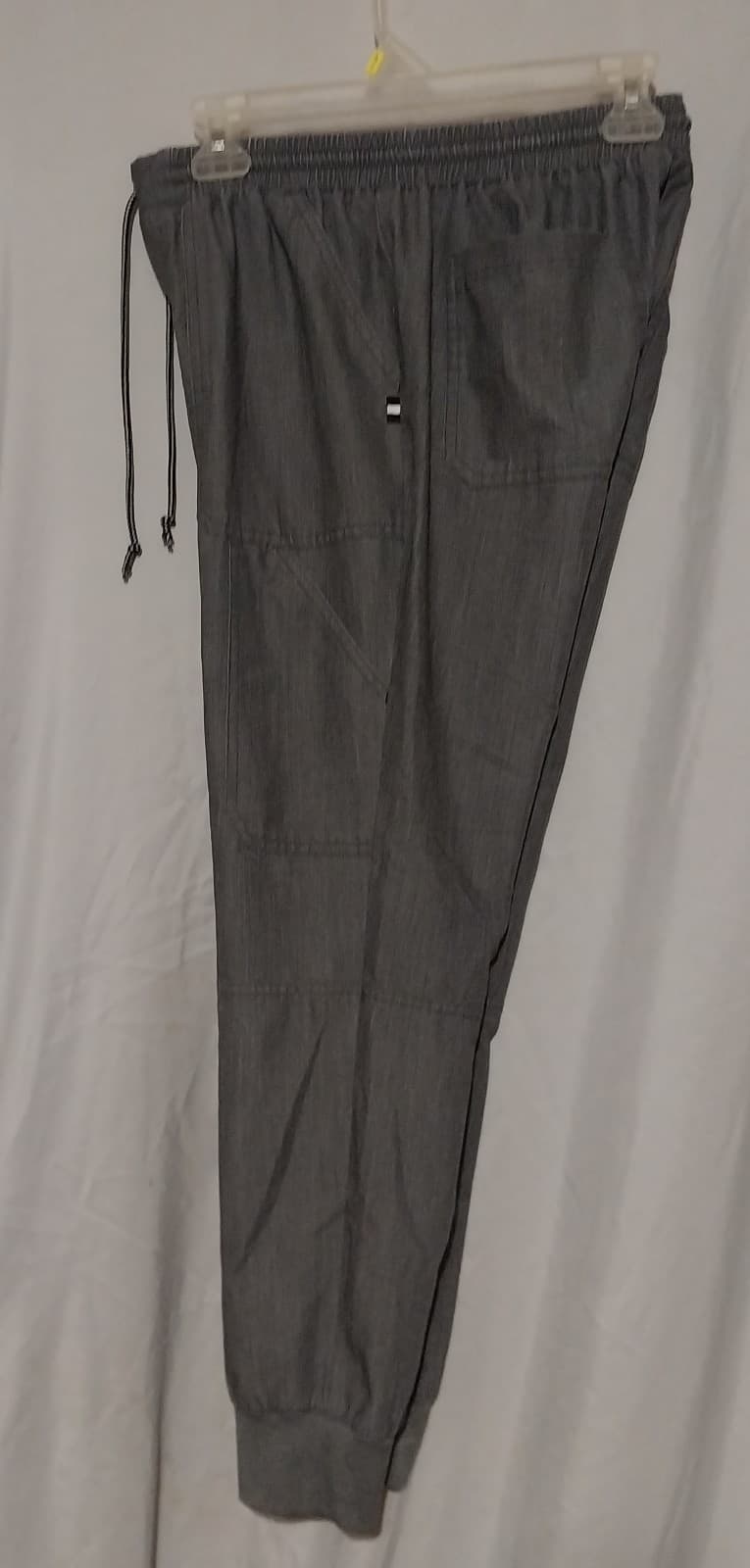 Koi Next Gen Scrub Pants Womens Small Regular Fit Gray Drawstring - Thumbnail 2