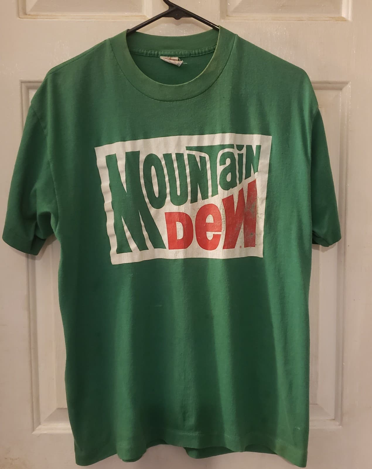 Vintage 70s MOUNTAIN DEW CITRUS SODA SOFT DRINK BRAND LOGO - Image 1