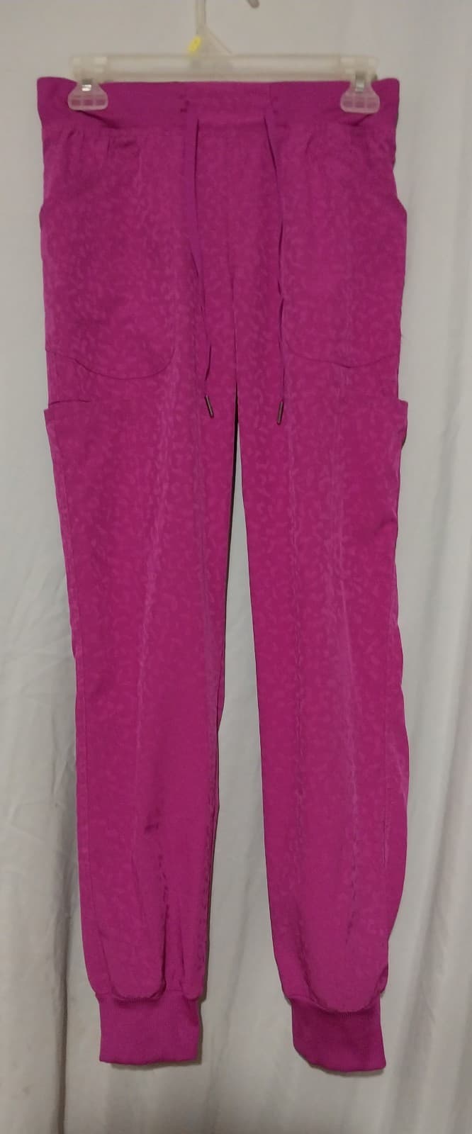 Pink Scrub Pants Womens Small Regular Fit - Image 1