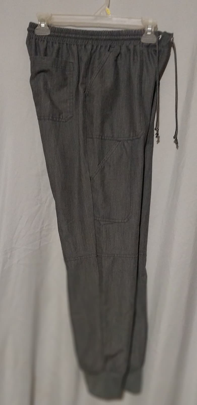 Koi Next Gen Scrub Pants Womens Small Regular Fit Gray Drawstring - Thumbnail 3