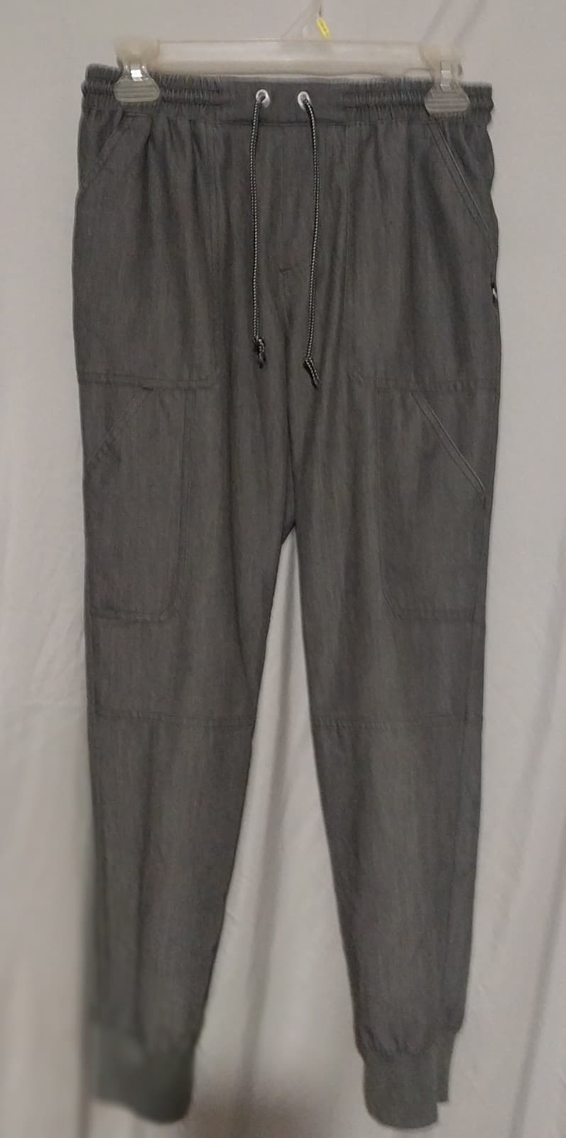 Koi Next Gen Scrub Pants Womens Small Regular Fit Gray Drawstring - Image 1