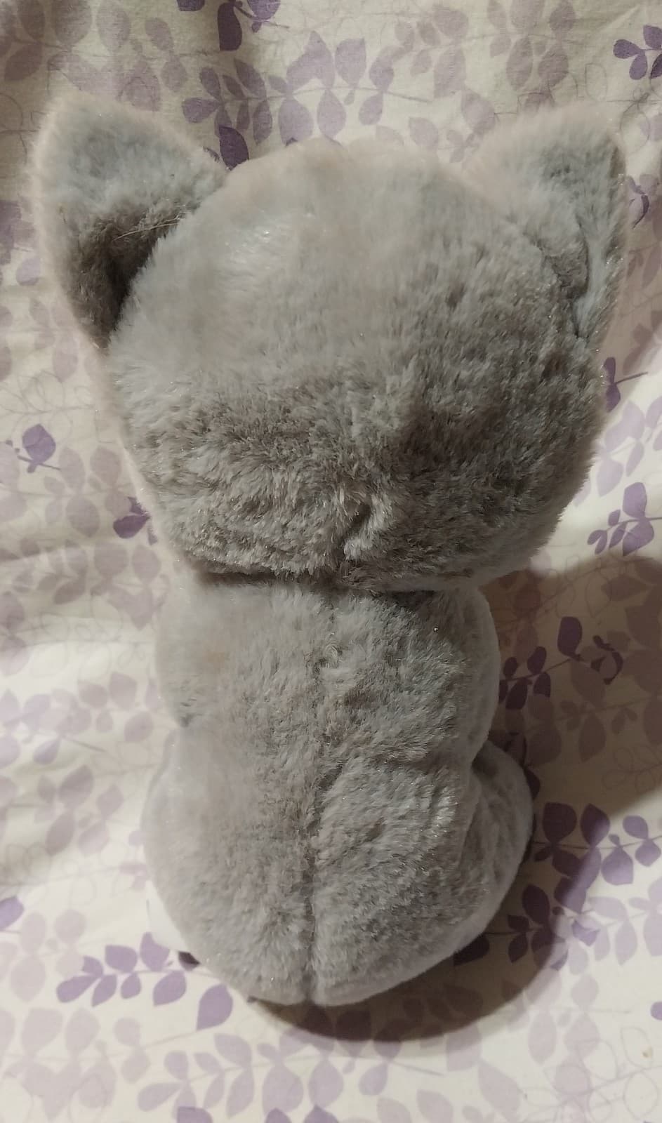 Walmart Husky Dog Plush Puppy Love Grey Red Heart Bow Stuffed Wolf Valentine - Thumbnail 2