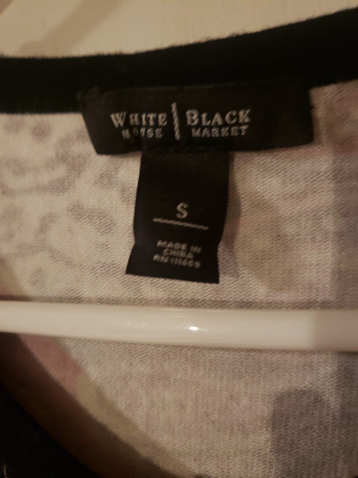 White House Black Market cardigan sweater with silver snap buttons - Thumbnail 2