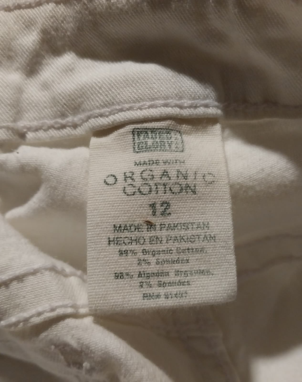 Faded Glory Jeans white organic cotton - Thumbnail 3