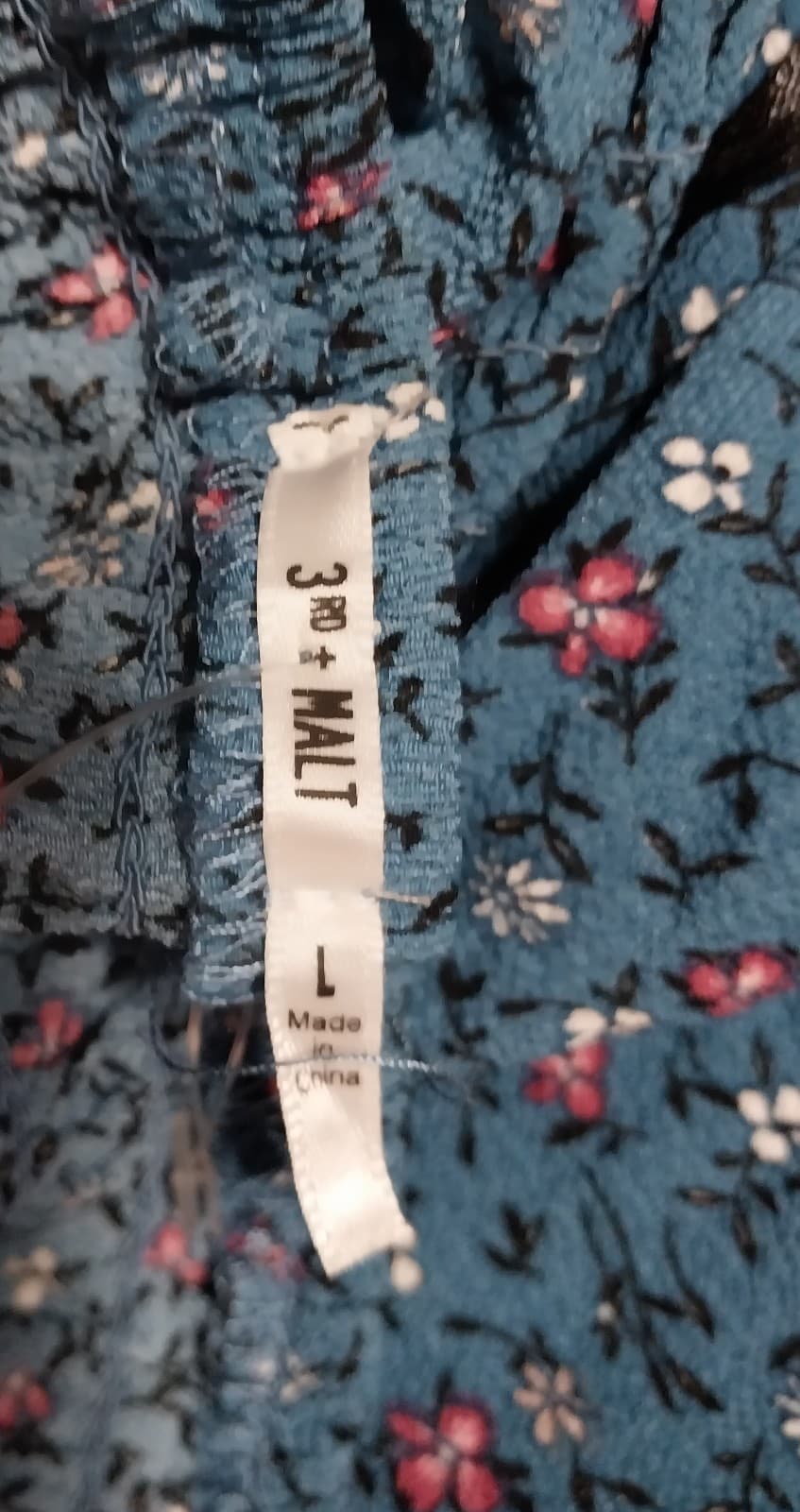 3rd + Malt floral dress. Size Large - Thumbnail 4