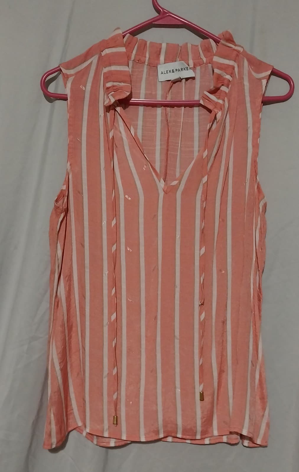 Alex & Parker~Sleeveless V-Neck Front Camisole Tank Top - Image 1