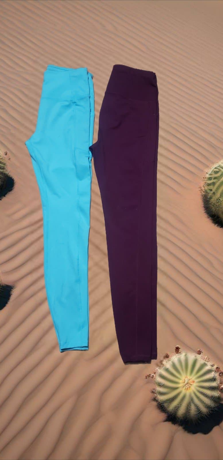 2 Pairs Avia Women’s High Waist Ankle Leggings with Side Pockets, Sizes 4-6 - Image 1