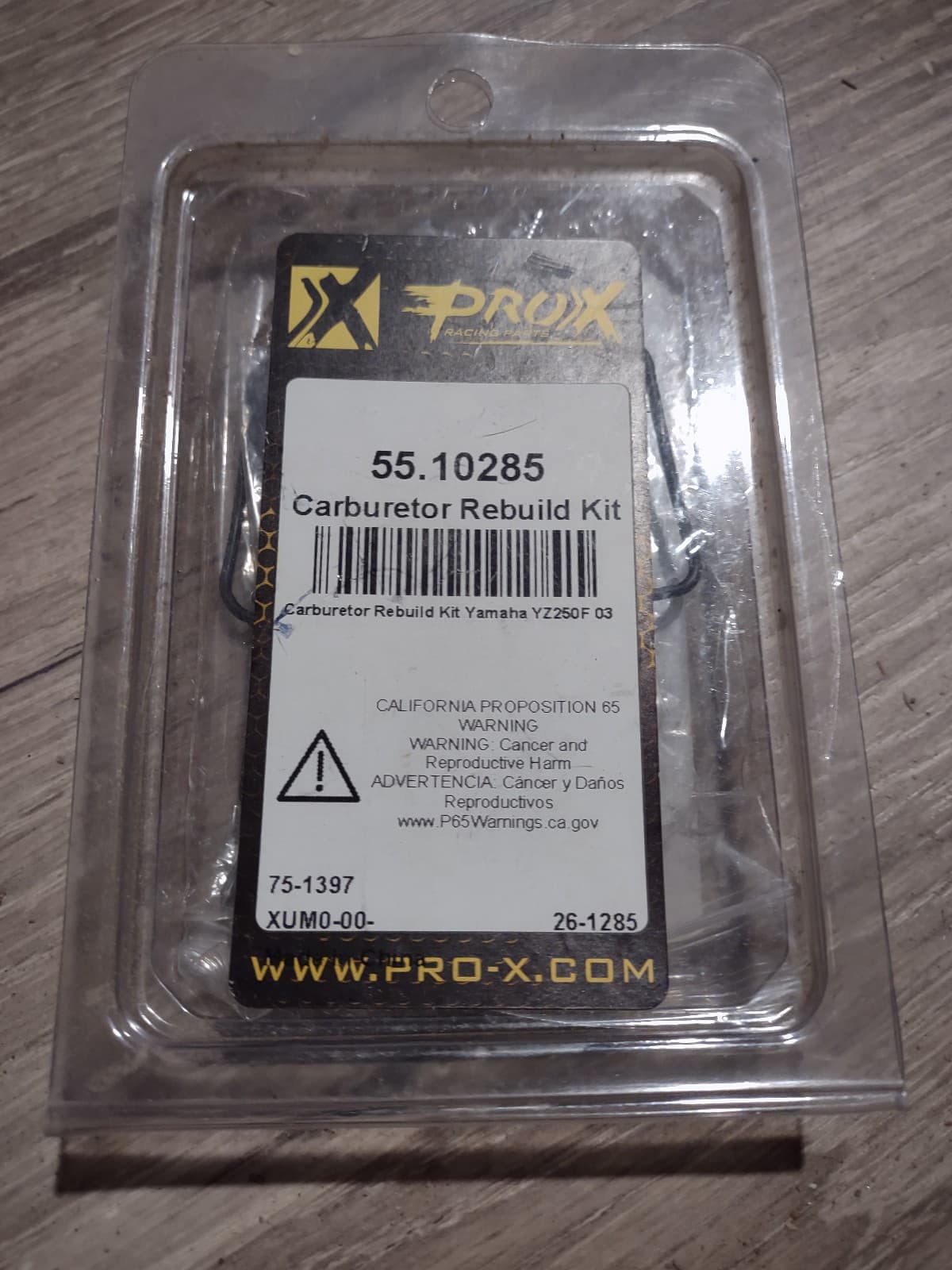 Pro-X Pro X Carburetor Rebuild Kit 55.10285 16-4494 Replacement 55.10285 115704 - Image 1