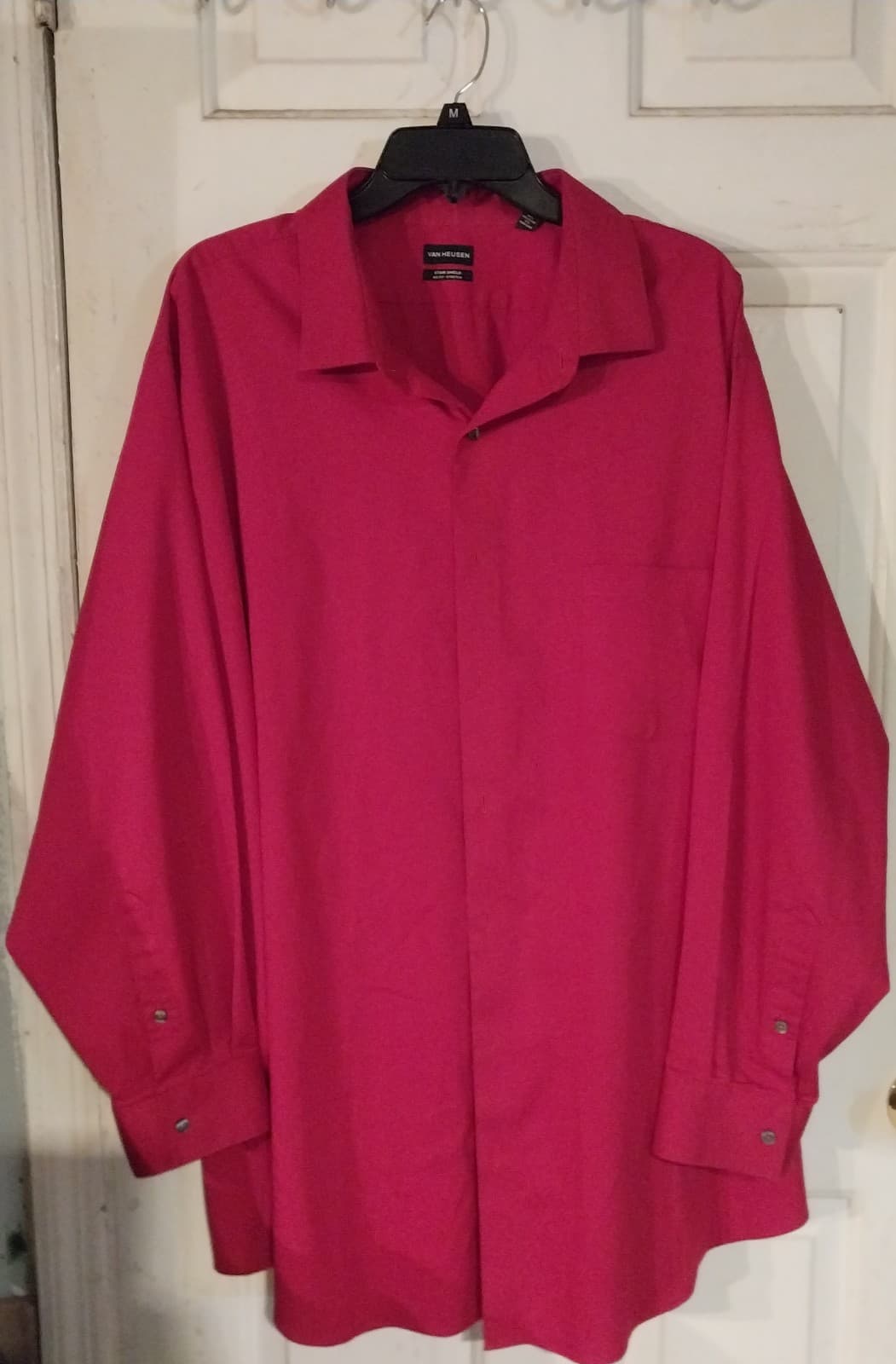 Mens Van Heuse wine colored dress shirt. 20 34/35 - Image 1