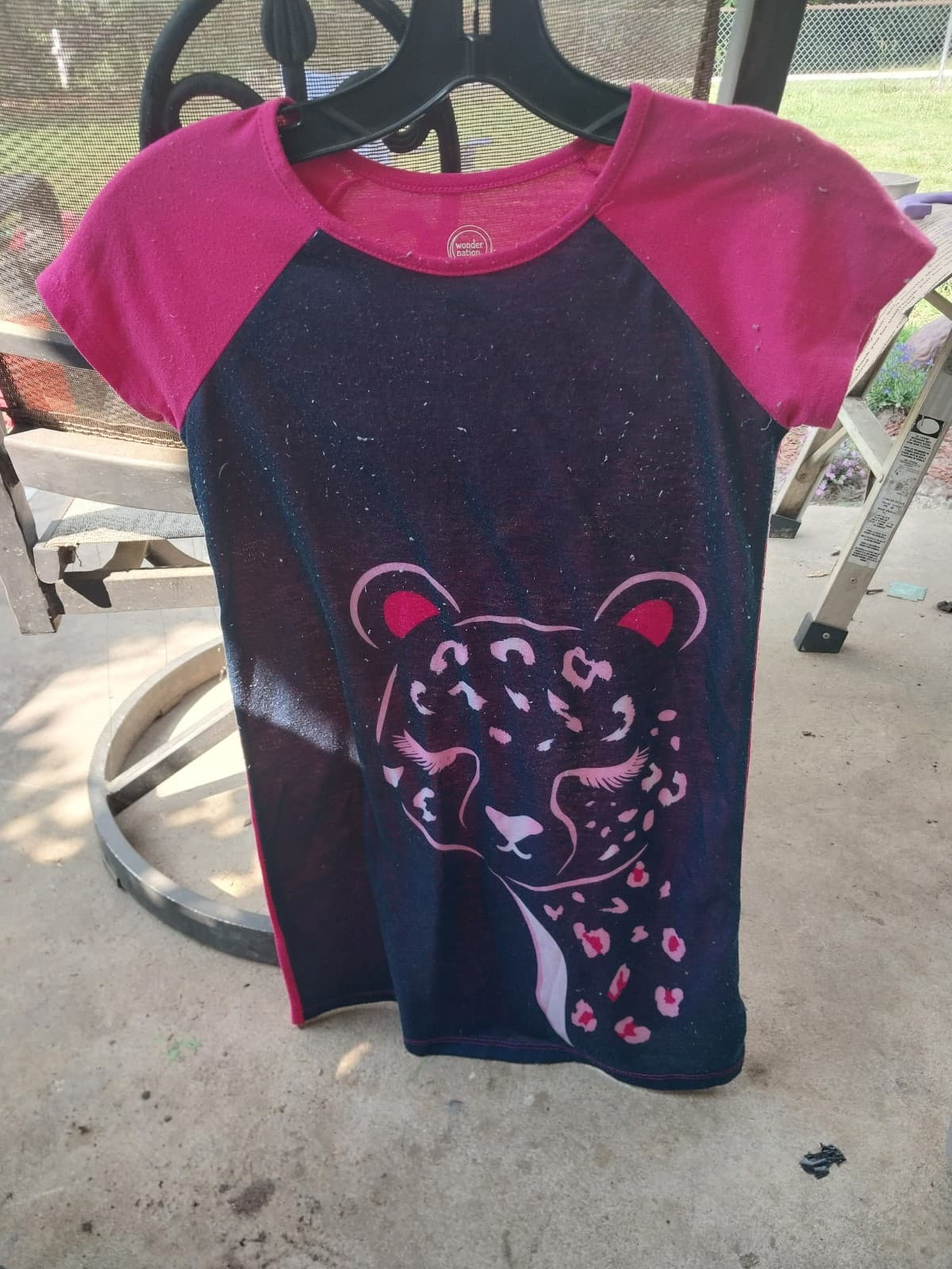 Wonder Nation Girls Cheetah Sleep Gown, 7/8 Medium - Image 1