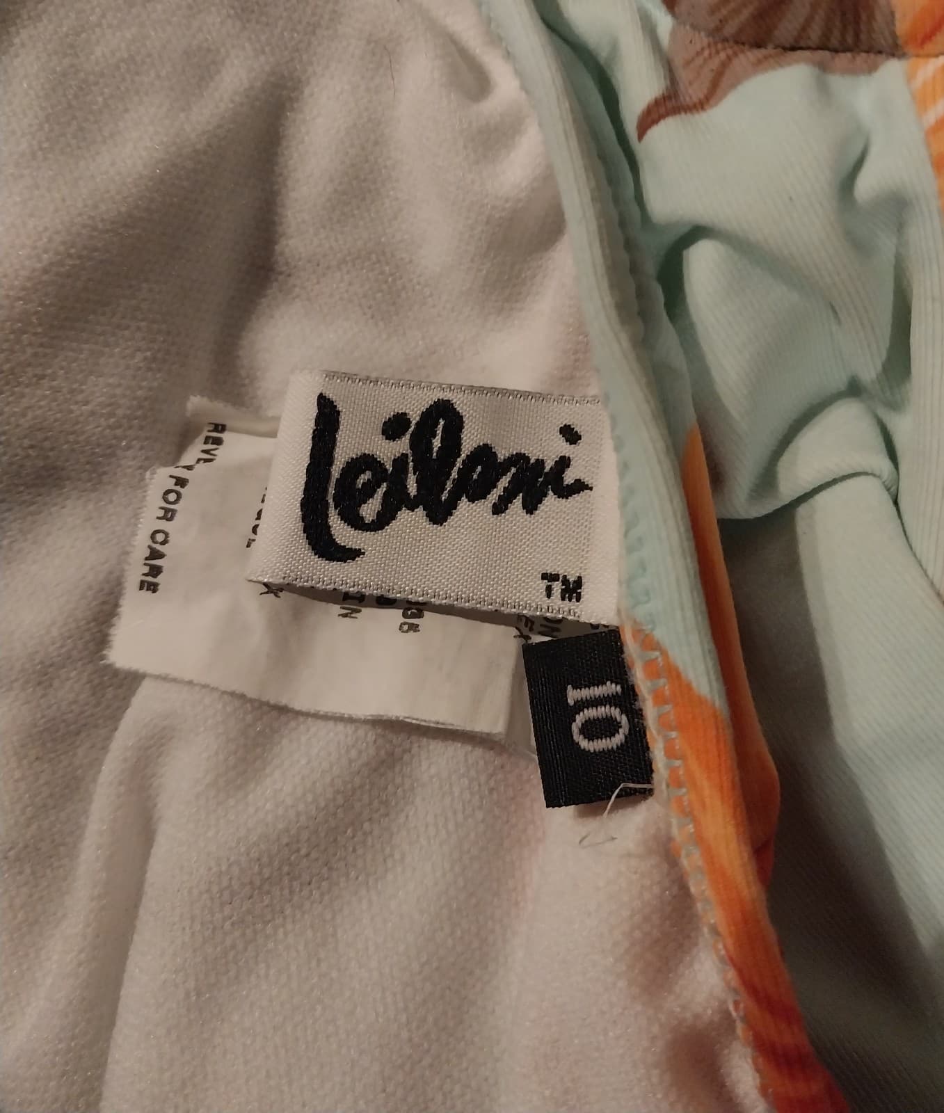 Leilani Baby Blue Floral Bikini. Top Is Size 12. Bottoms Size 10 - Thumbnail 3