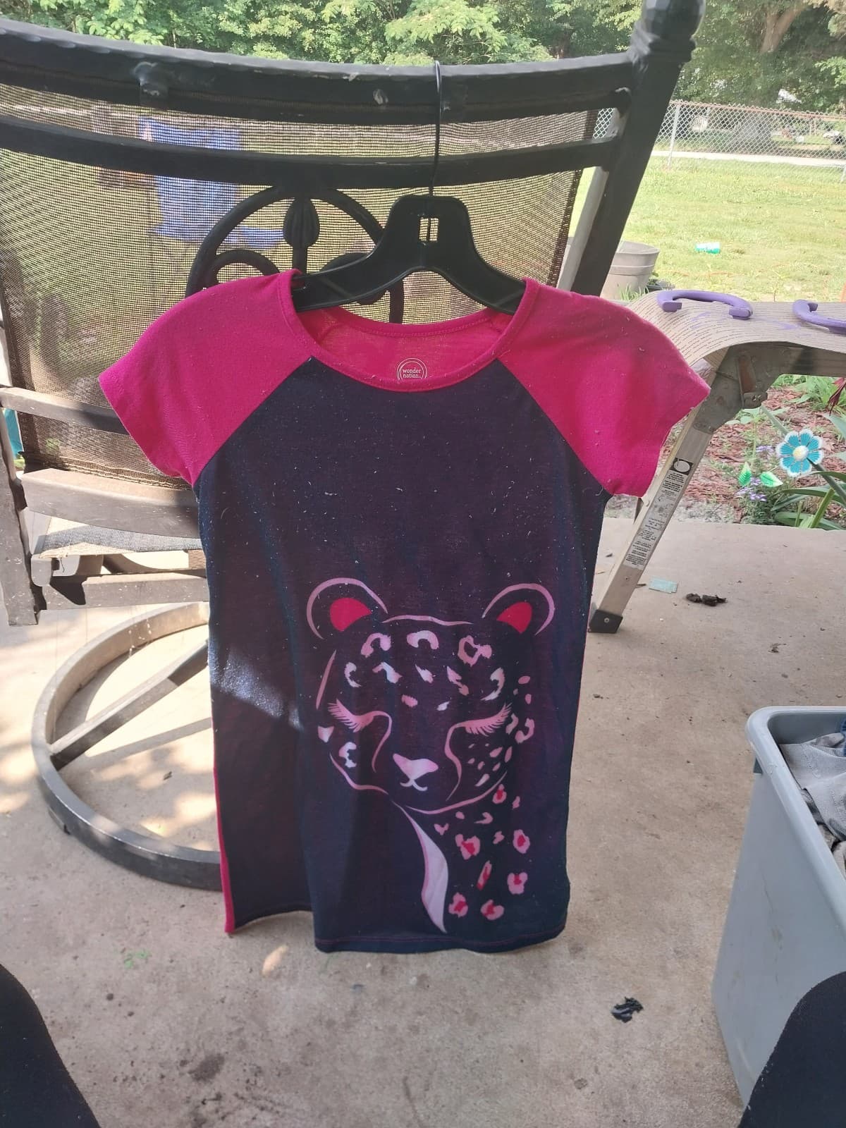 Wonder Nation Girls Cheetah Sleep Gown, 7/8 Medium - Thumbnail 2