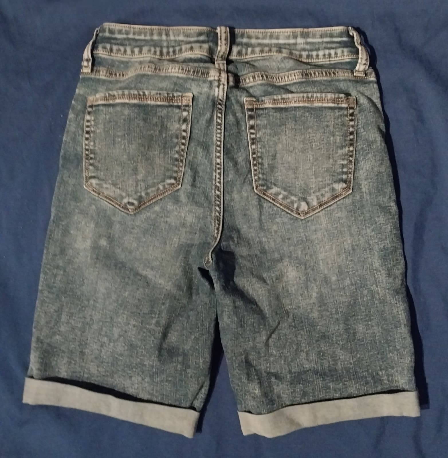 Arizona Jeans Co Womens Blue Denim Shorts Size 3 - Thumbnail 2