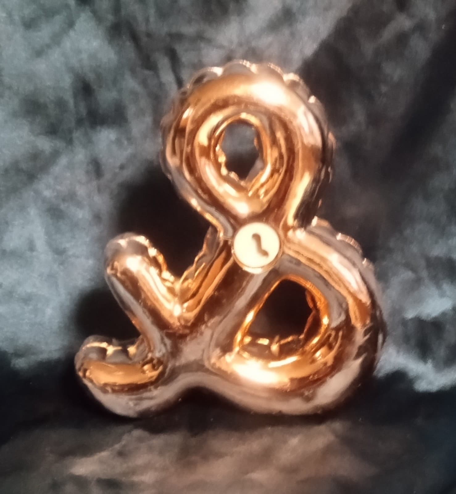Little Vintage Gilded Glass Ampersand - Thumbnail 2