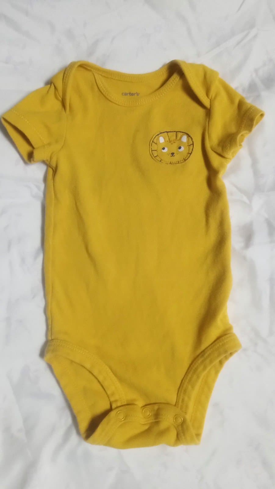 Carter's yellow Onesie. 6 Months - Image 1