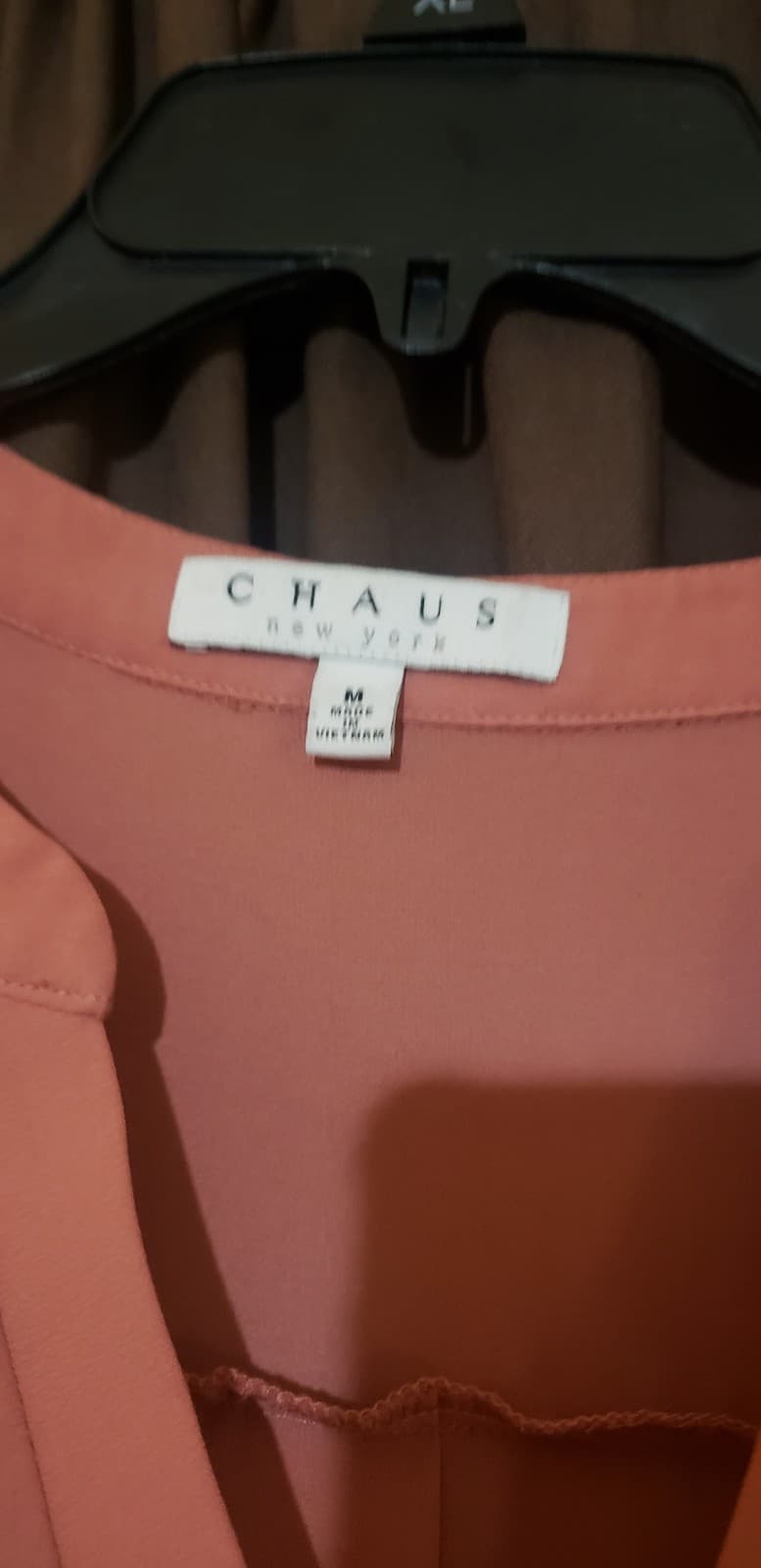 Chaus Women Pink 3/4 Sleeve Blouse Medium - Thumbnail 2
