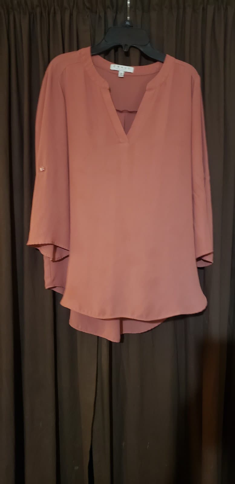 Chaus Women Pink 3/4 Sleeve Blouse Medium - Image 1
