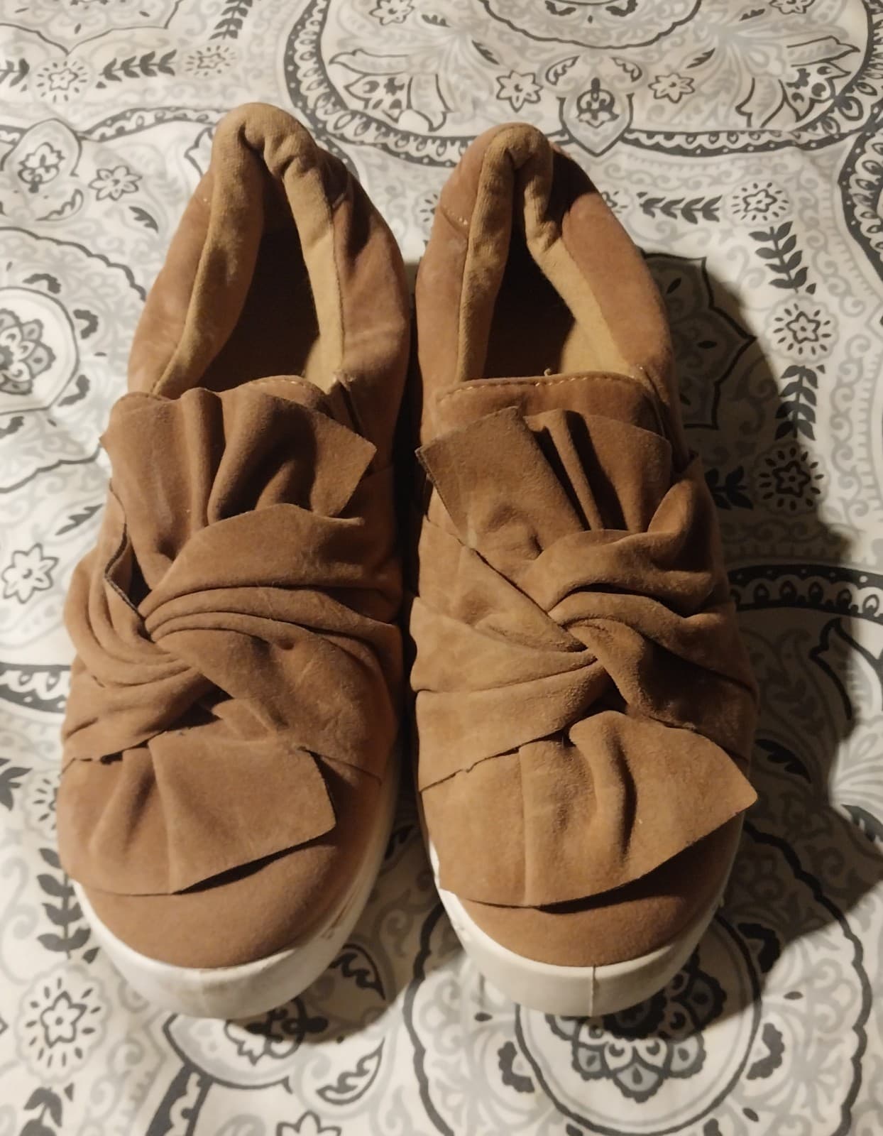 Mauve twist front slip ons bamboo - Thumbnail 2