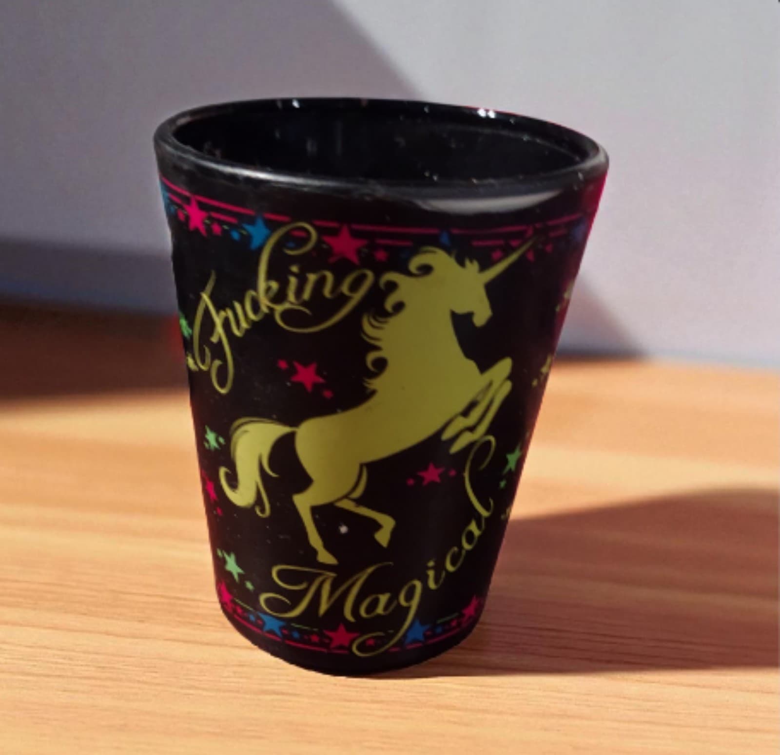 "Magical" Unicorn Shot Glass. 2.5" Height - Thumbnail 2