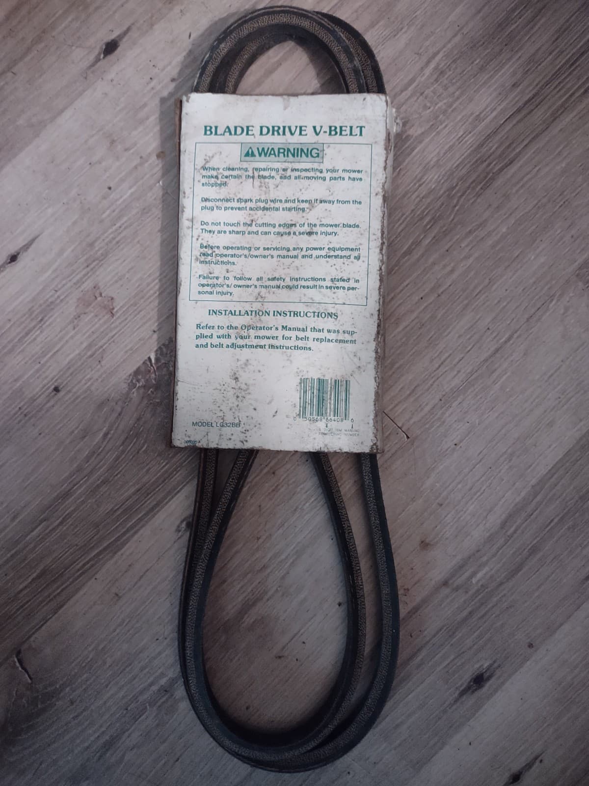 Power Mower Replacement Part.Blade Drive V-Belt 69".Fits Lawn Chief Model 300 - Thumbnail 2