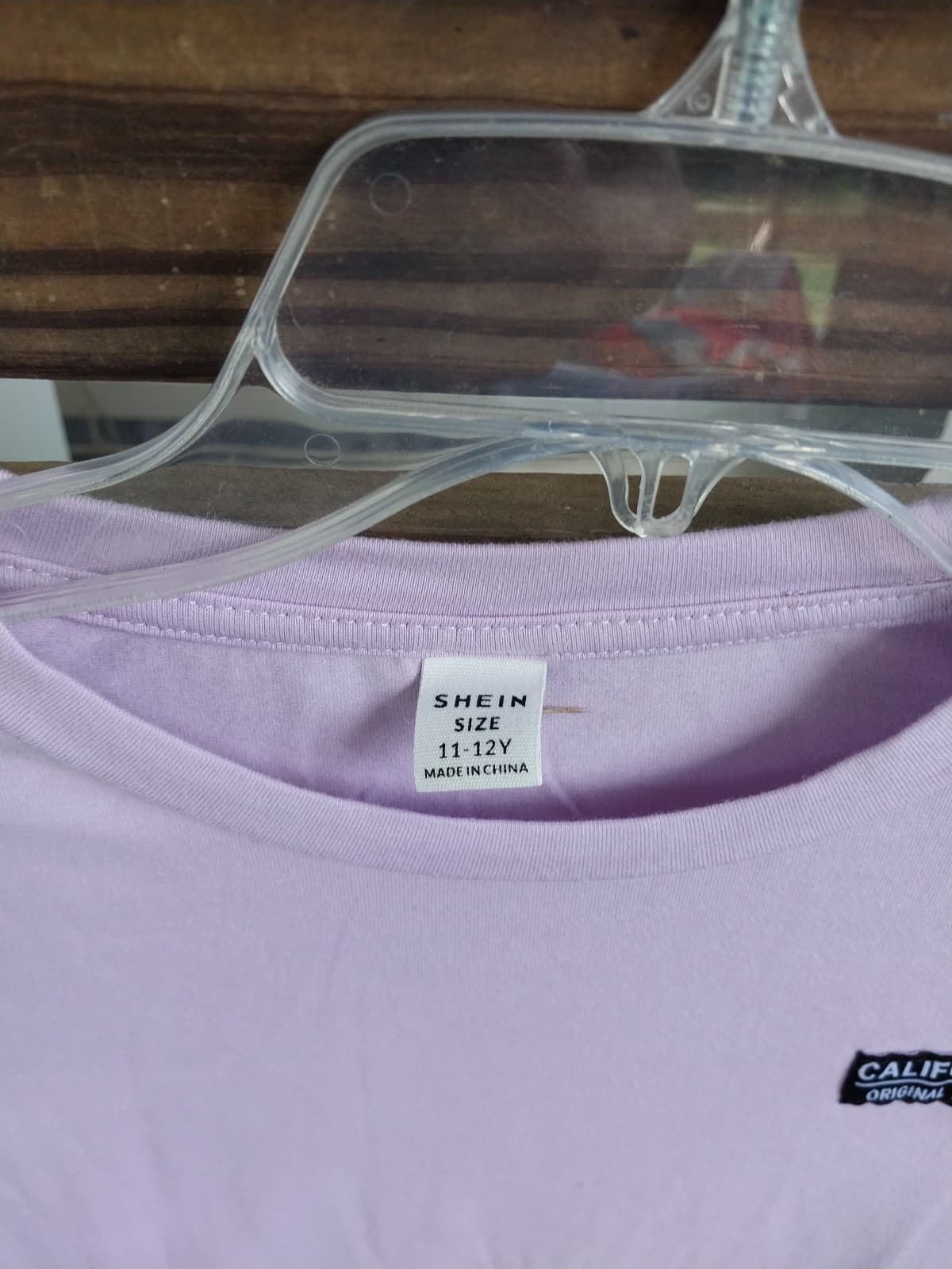 Shein Girls Purple Shirt. Size 11/12 - Thumbnail 3