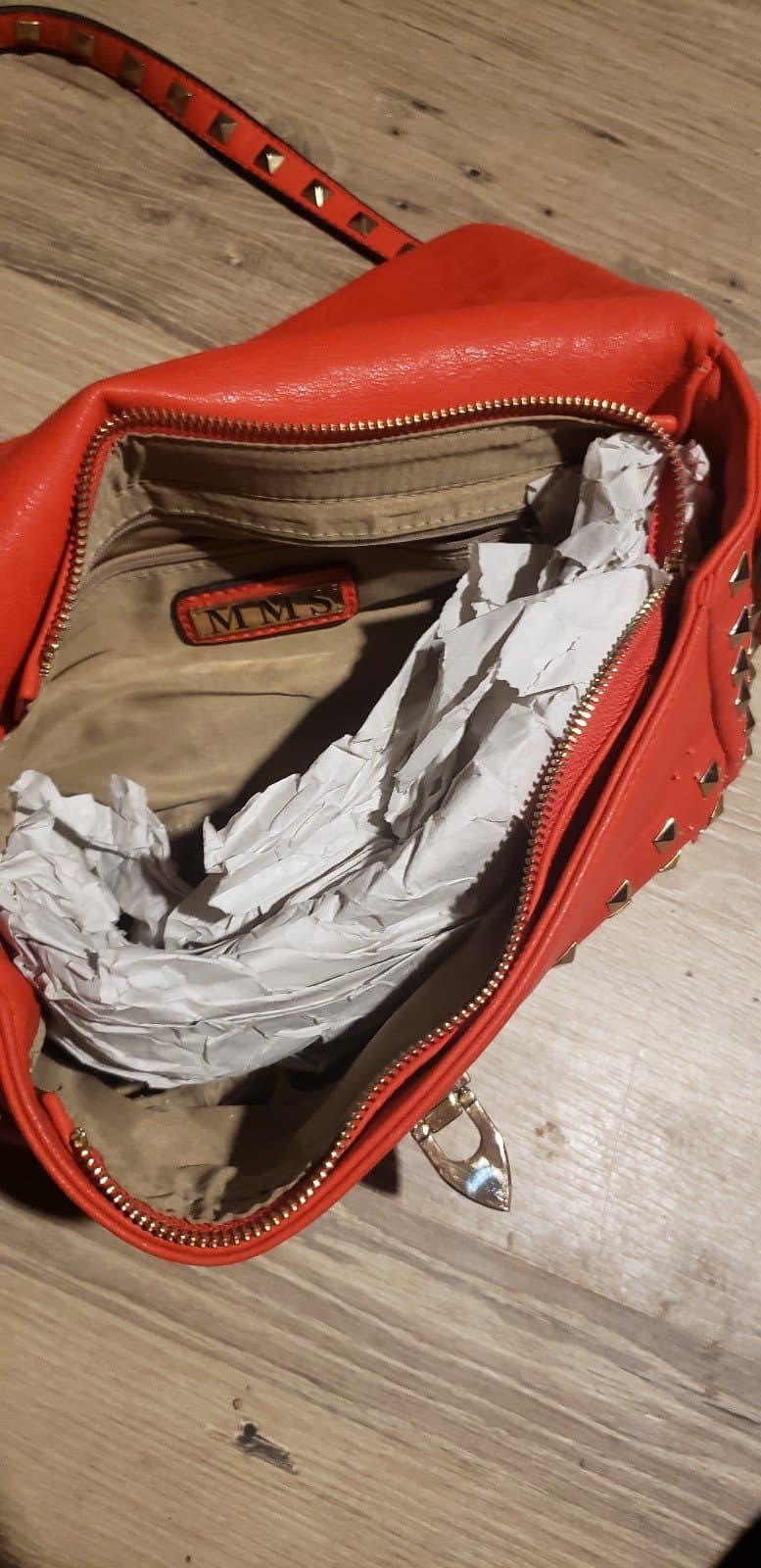 MMS Studded Red Purse - Thumbnail 2