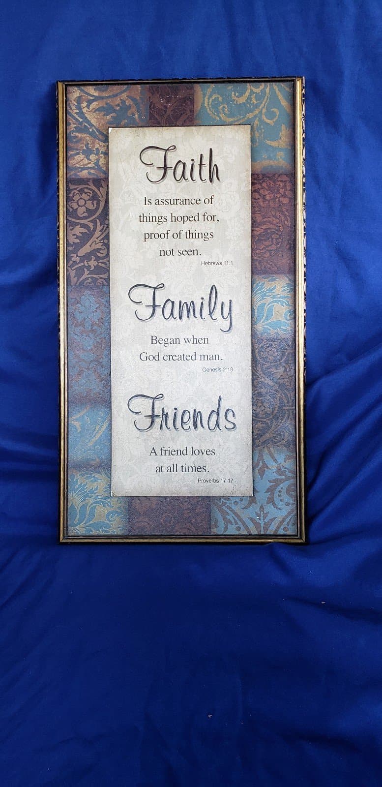 Faith Family Friends Art Picture - Image 1