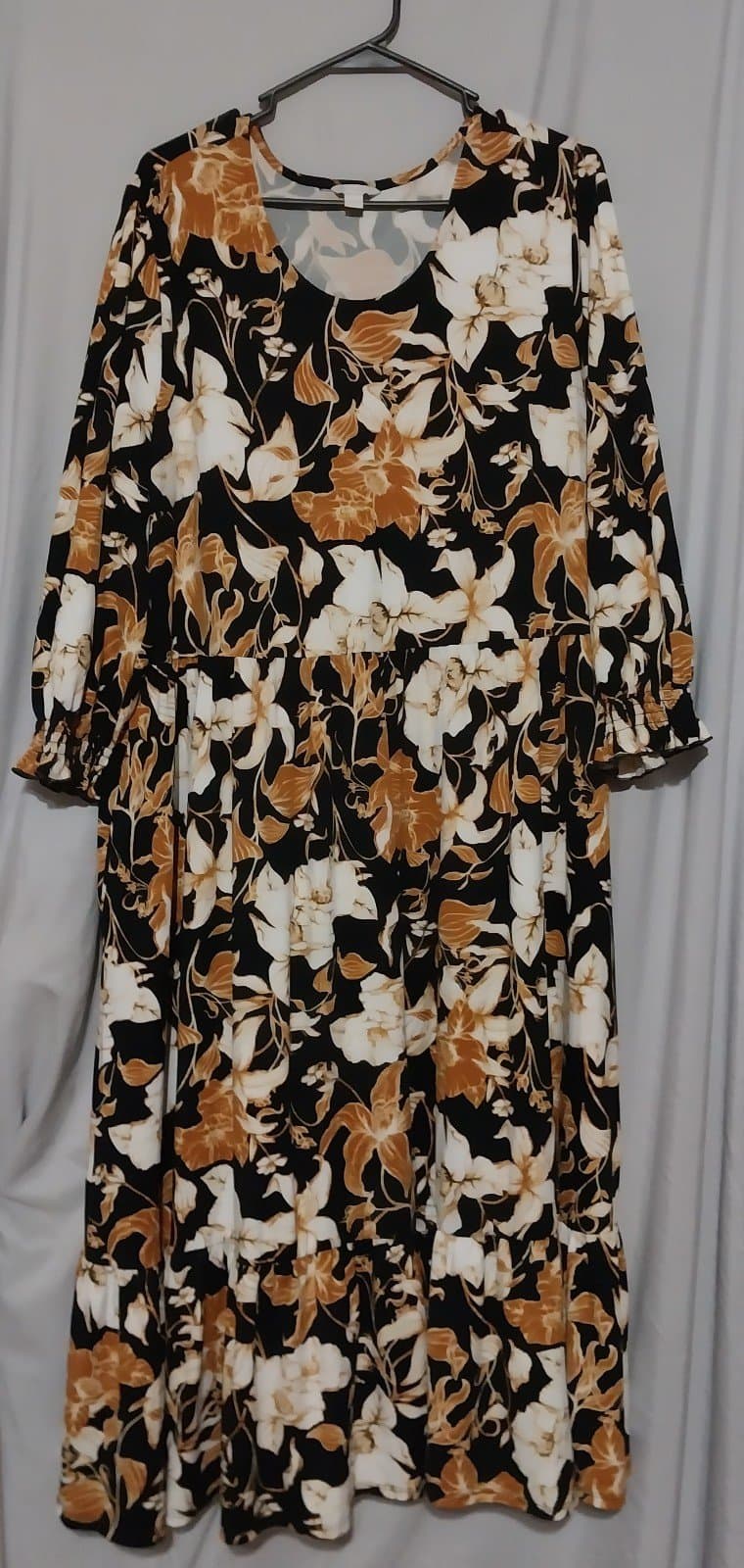 C Est. 1946 Womens Dress Long Maxi Magnolia Print Short Sleeve Plus 18/20 - Image 1