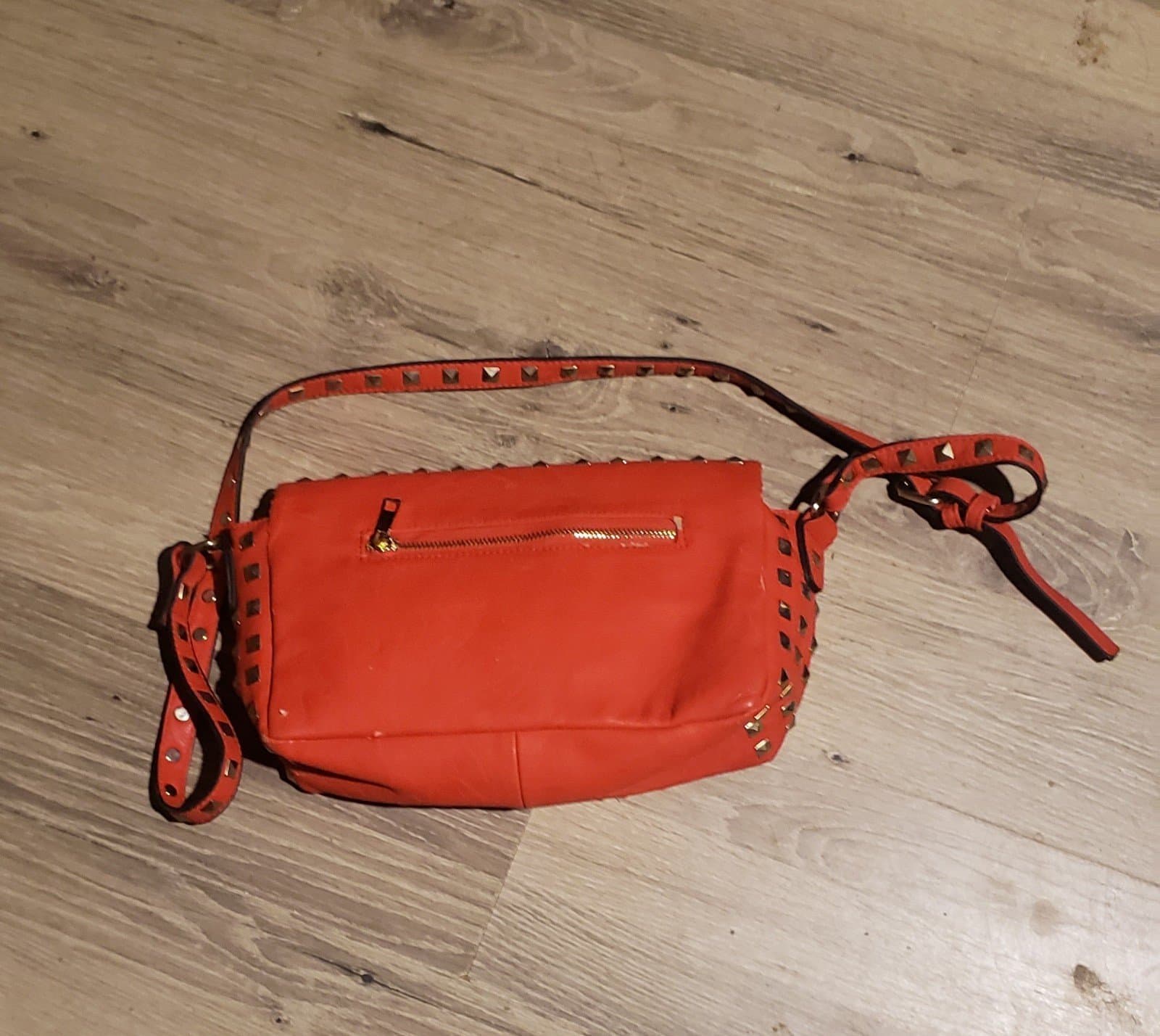 MMS Studded Red Purse - Thumbnail 4