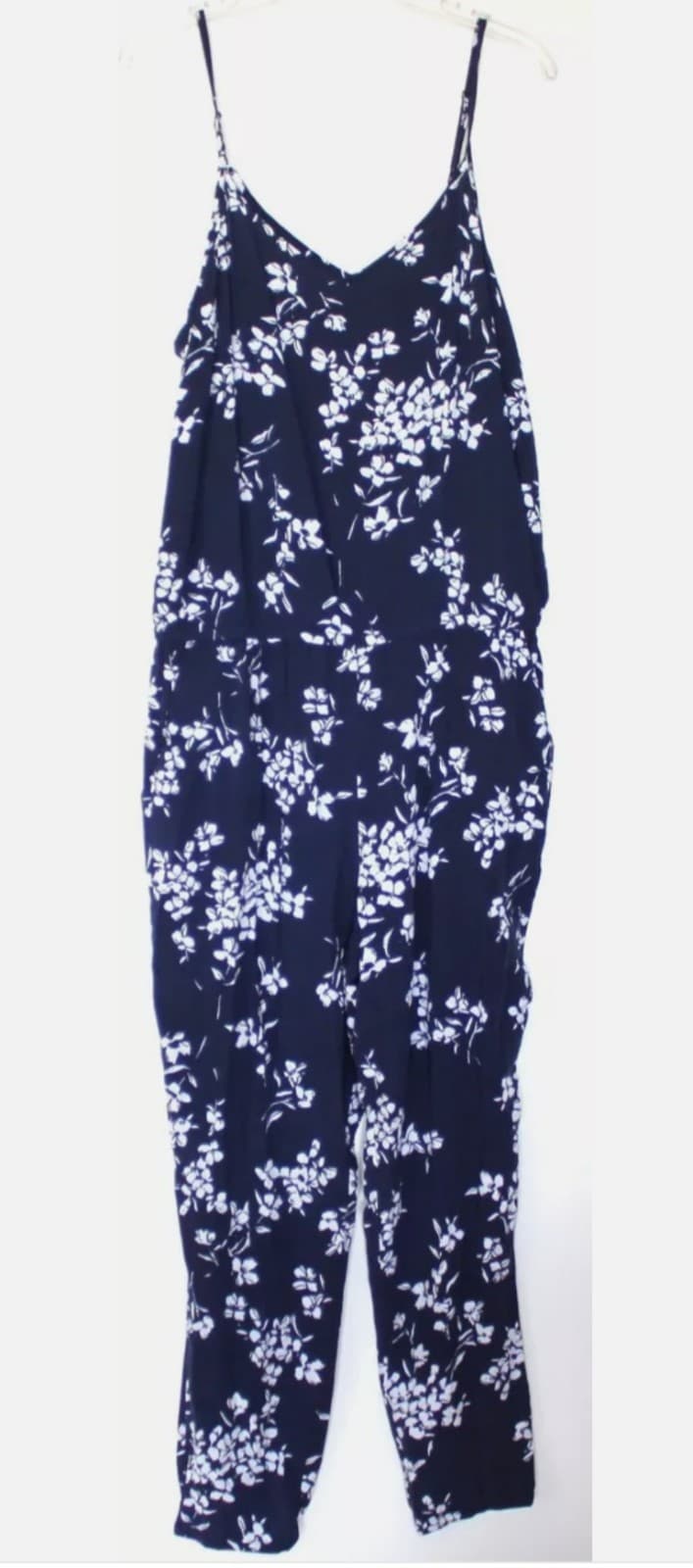 Gap Blue and white floral jumpsuit, XS - Image 1